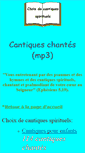 Mobile Screenshot of cantiques.laparolededieu.org