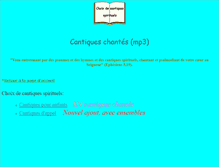 Tablet Screenshot of cantiques.laparolededieu.org