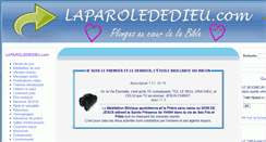 Desktop Screenshot of laparolededieu.com